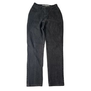 Vintage Juniors Arizona 90s Y2K Black Mom Jeans Straight Leg High Rise Waist 9